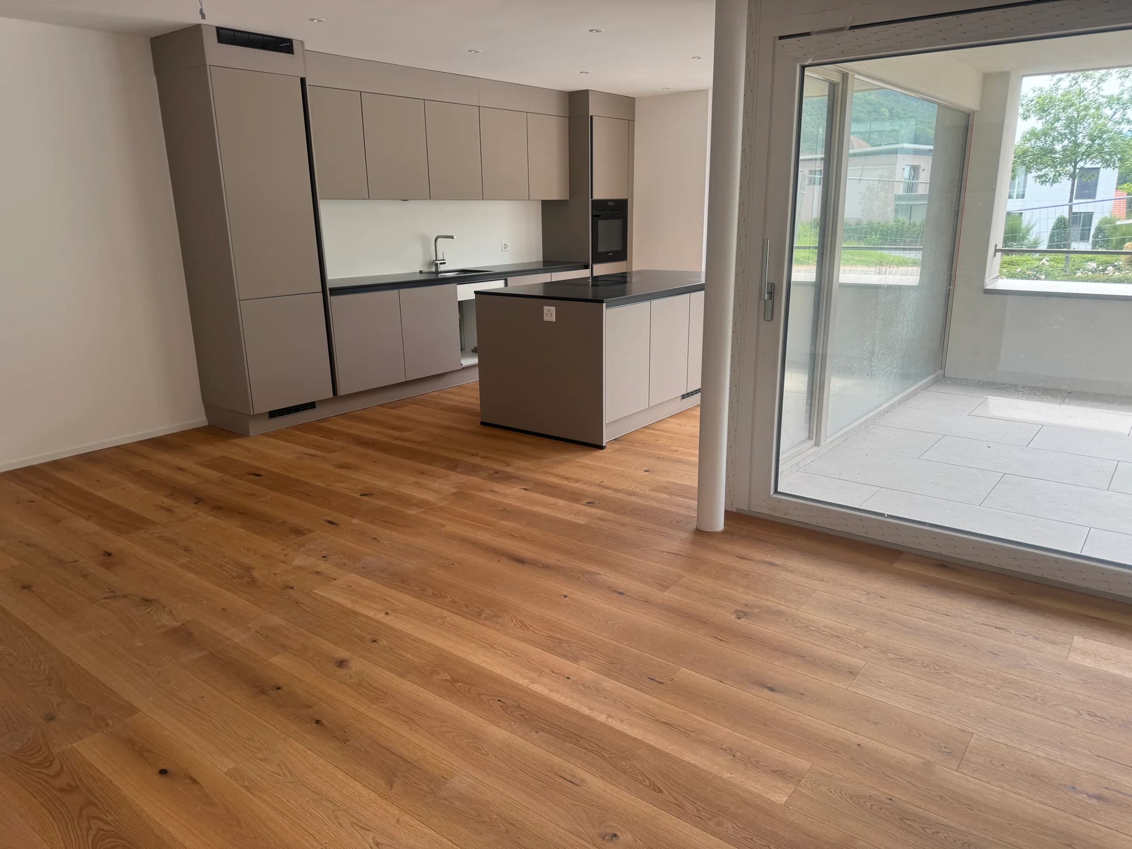 Cuisine et parquet en harmonie